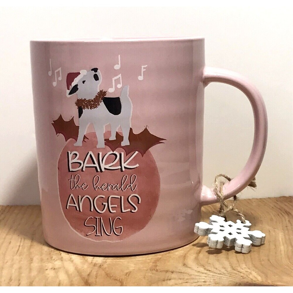 Prima Design Bark the Herald Angels Sing Christmas Ceramic Coffee Tea Mug Gift